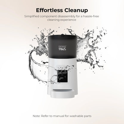 Smart HD Feeder, Automatic 6L Food Dispenser for Cat & Dog, 1080P, 2-Way Audio, Backup Power, 15 Meals/Day, White