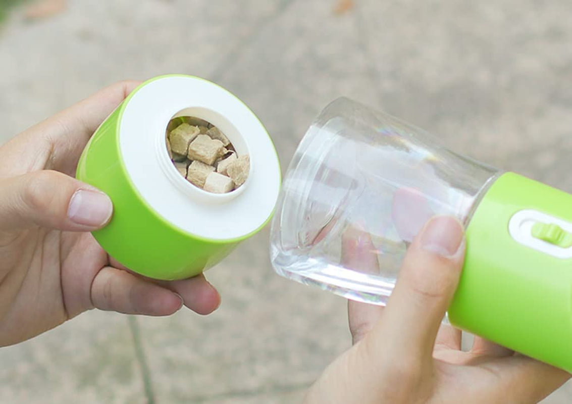 Dog Water Bottle Portable Pet Water Bottle Leak Proof Dog Water Dispenser and Food, Lightweight Dog Travel Water Bottle Bowl for Walking and Trave